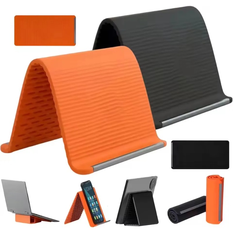 Tablet Holder Accessories - Flexible Foldable Silicone Phone Holder Portable