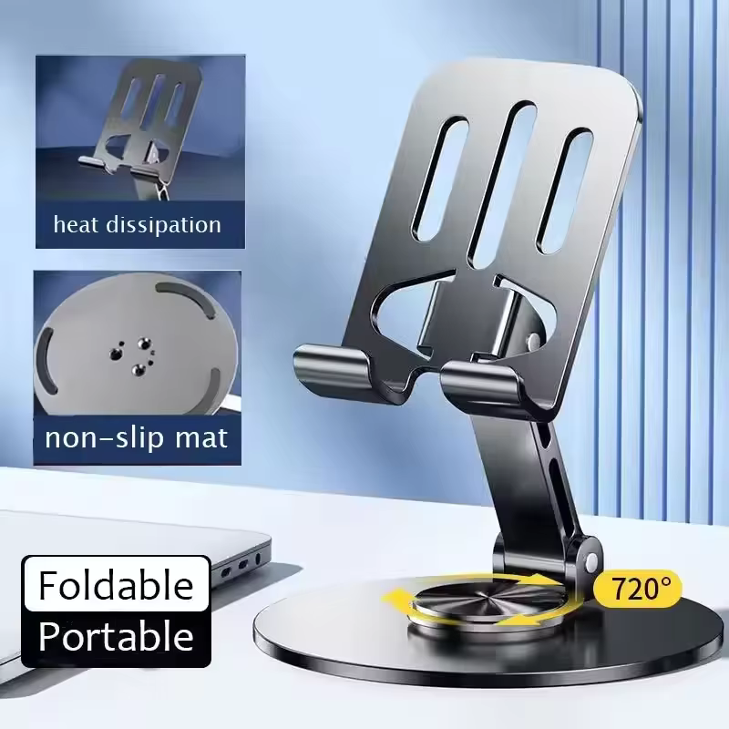 Tablet Holder Accessories - 720° Rotate Aluminum Alloy Portable Tablet