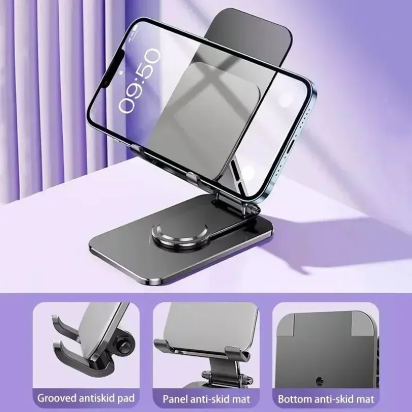 Universal Metal 360° Rotatable - Tablet Holder Accessories ulasan dan harga