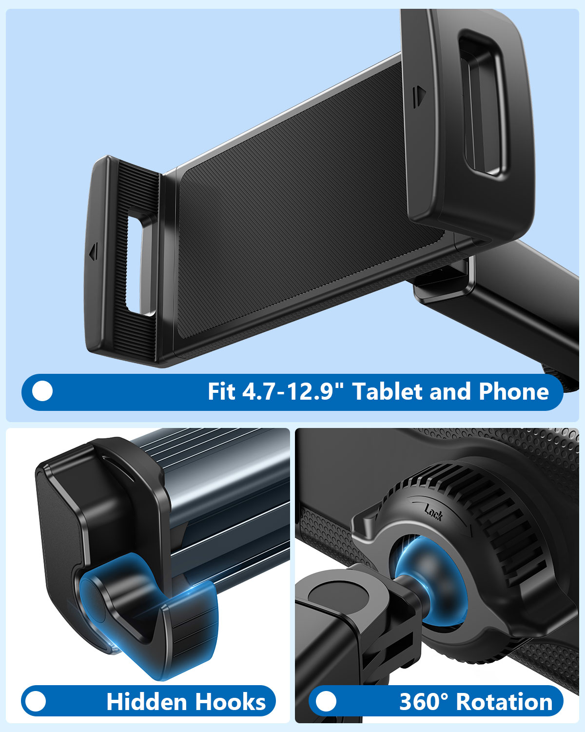 Hipacool Car Tablet Holder Sta - Tablet Accessories Must Have ulasan dan harga