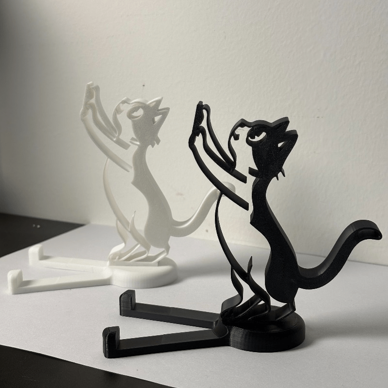 Abstract Hollow Line Cat Phone - Tablet Holder Accessories ulasan dan harga