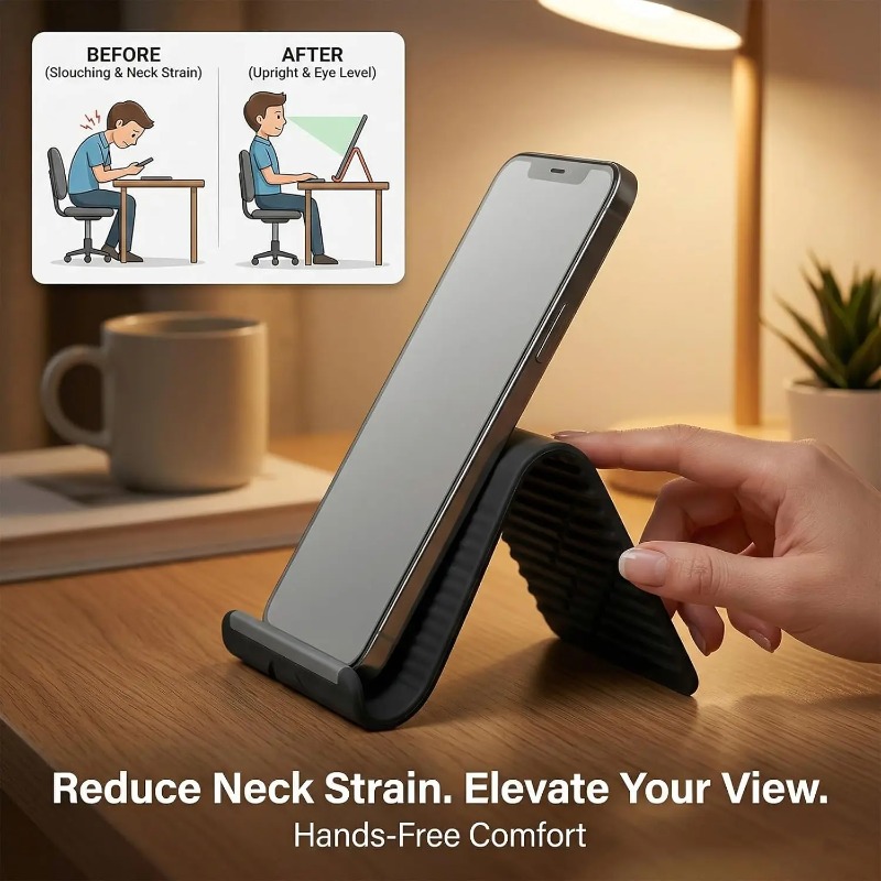 Flexible Foldable Silicone Pho - Tablet Holder Accessories ulasan dan harga