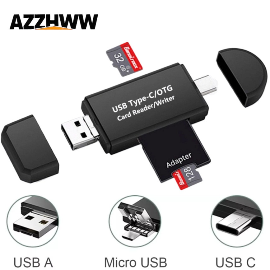 OTG Memory Card Reader 5-in-1  - Microsd Card Tablet ulasan dan harga