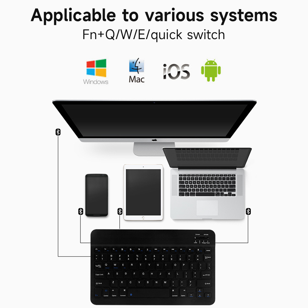 Bluetooth Keyboard for IOS And - Accessories For Android Tablet ulasan dan harga