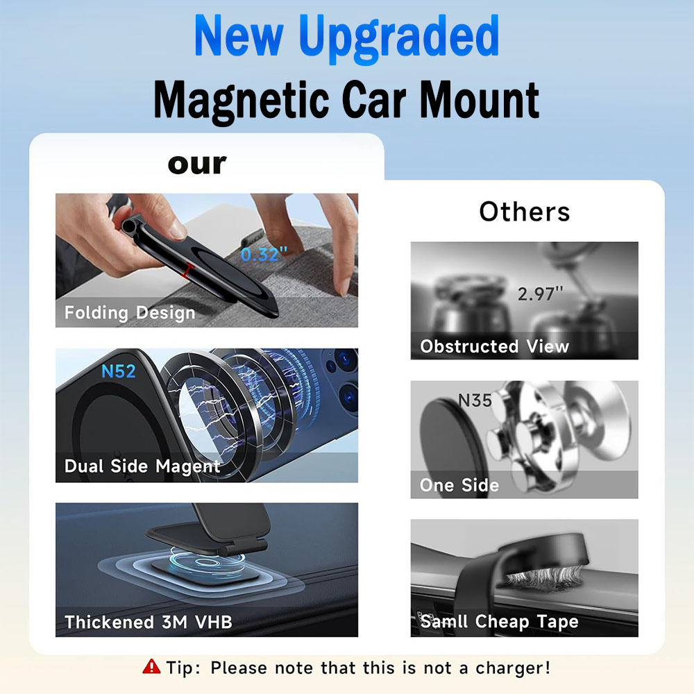 1PC Magnetic Car Phone Holder  - Tablet Accessories Must Have ulasan dan harga