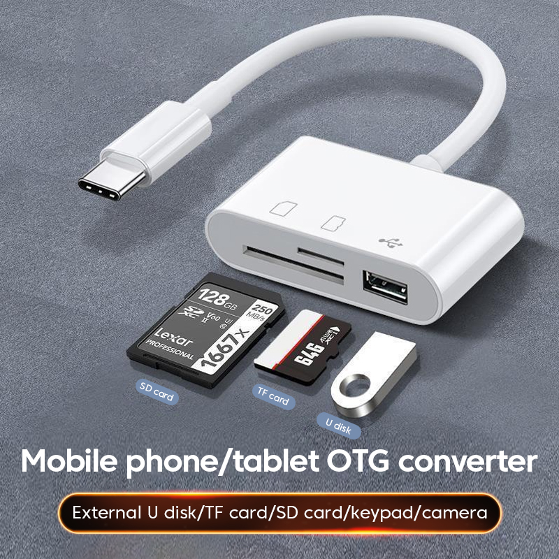 3in-1 Type-C Card Reader OTG S - Microsd Card Tablet ulasan dan harga