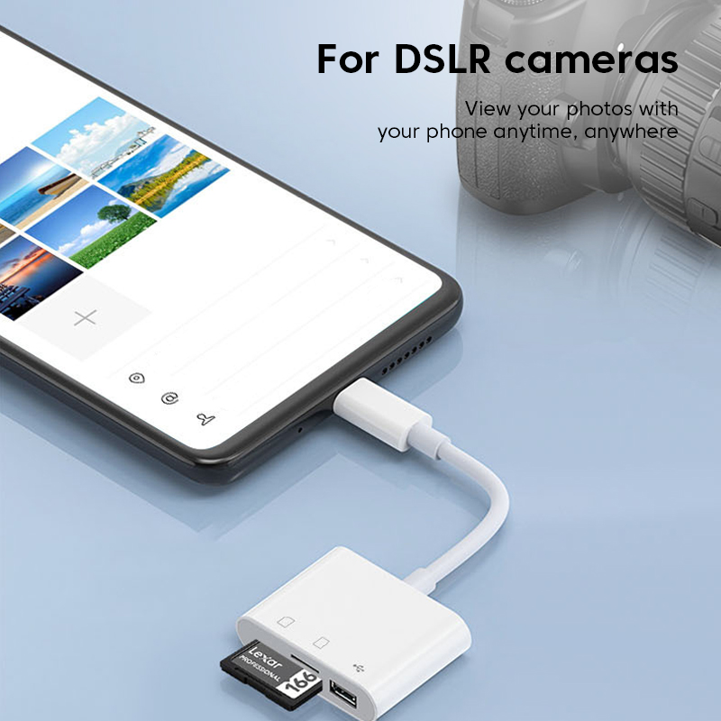 3in-1 Type-C Card Reader OTG S - Microsd Card Tablet ulasan dan harga