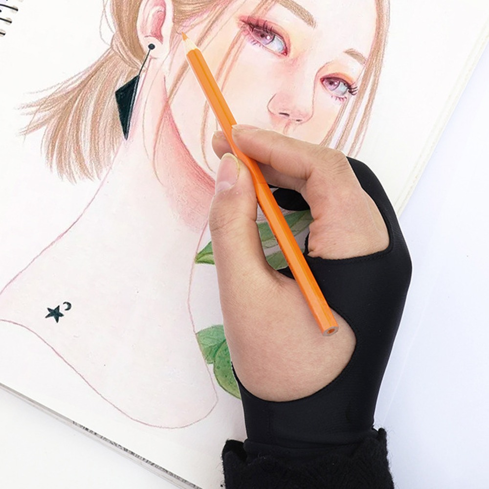 2pcs Durable Two-Finger Design - Drawing Glove Artist ulasan dan harga