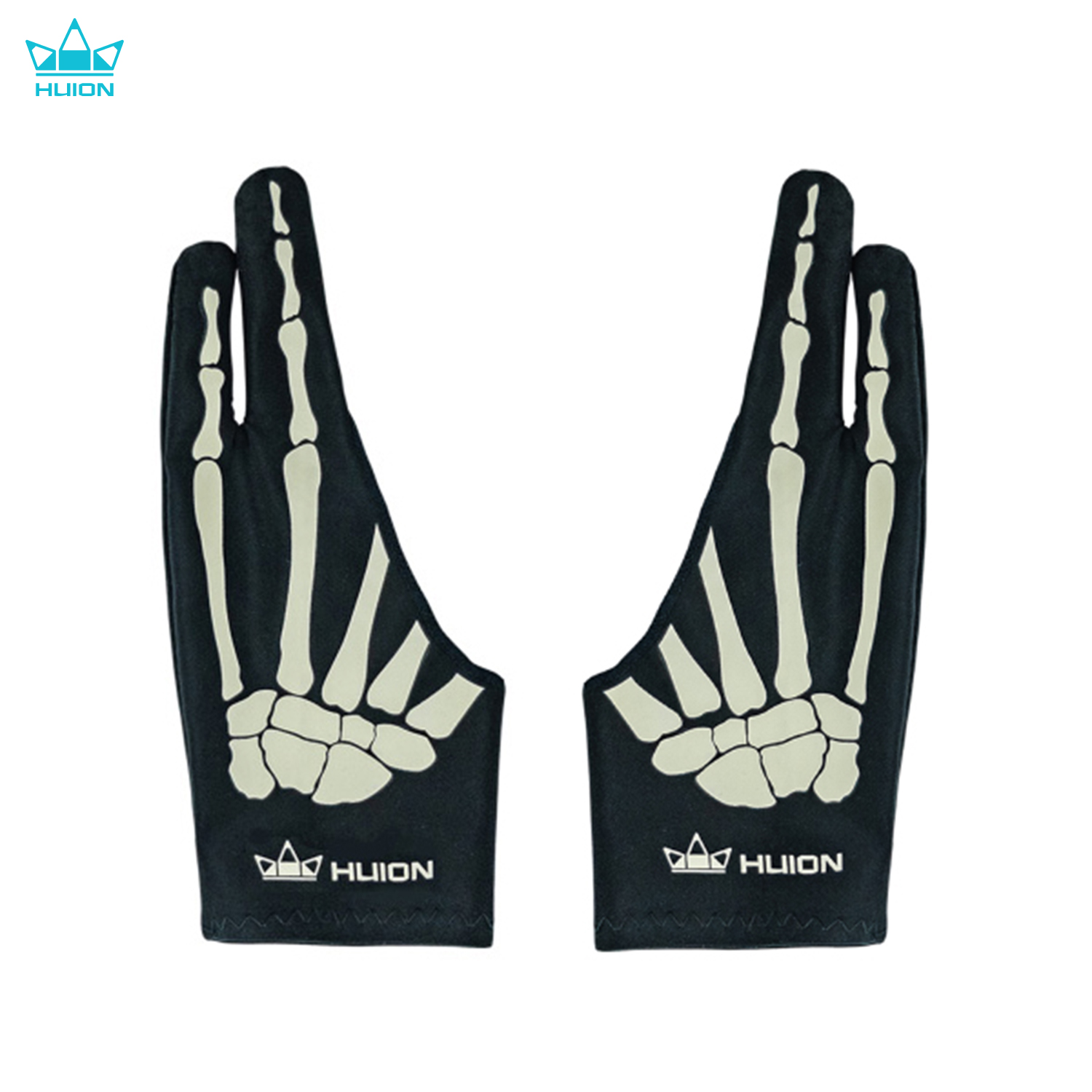 Huion Skeleton Glove Two- Fing - Drawing Glove Artist ulasan dan harga