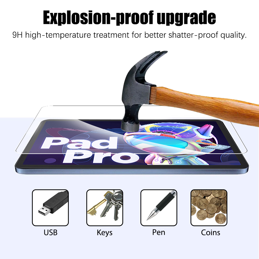 2PCS Tempered Glass Screen Pro - Lenovo Tablet Keyboard Accessories ulasan dan harga