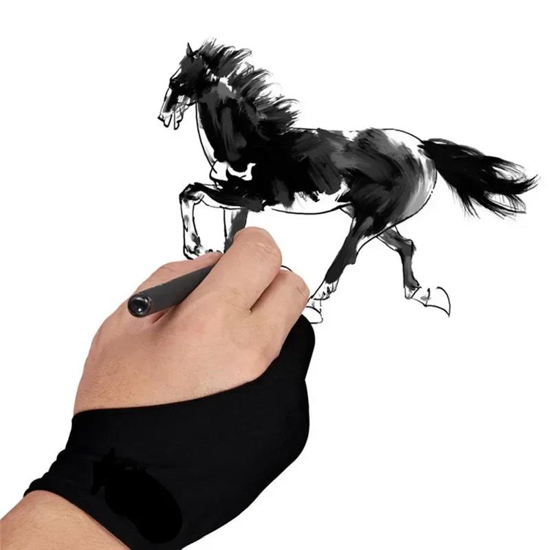 Drawing Glove Anti-touch Two-F - Drawing Glove Artist ulasan dan harga